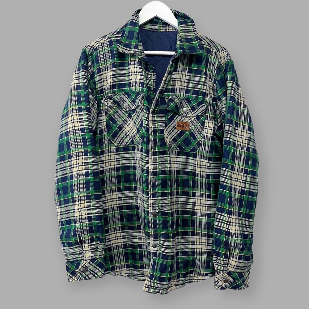 Analog Green and Blue Plaid Jacket